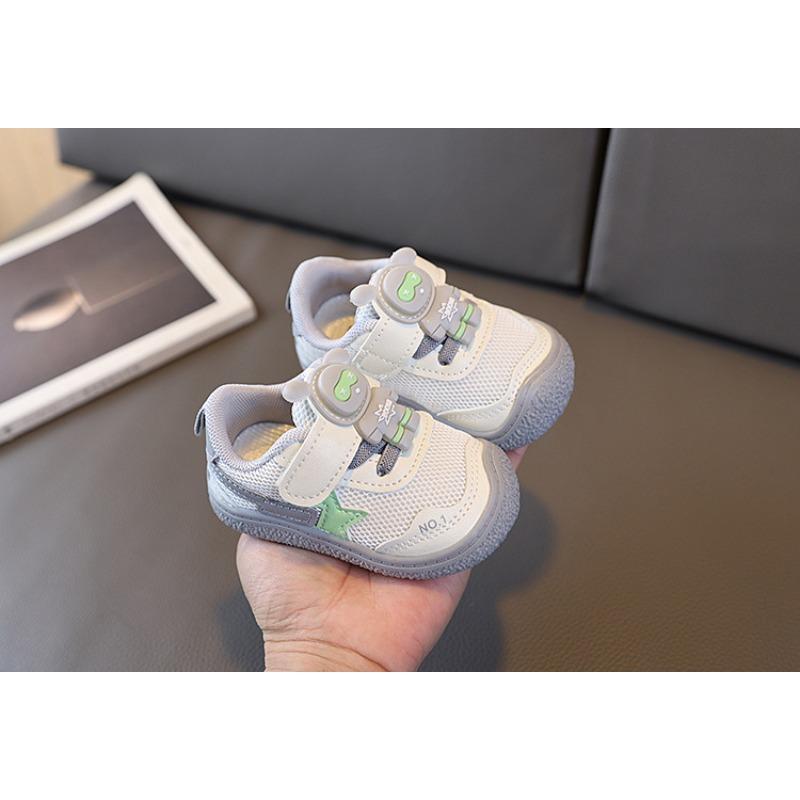 Baby Toddler Shoes Spring New Mesh Breathable Boys and Girls Baby Soft-soled Sports Shoes Korean Version Children's Single Shoes Light Up