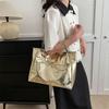 Pure Color PU Leather Tote Bag Multi-position Women Handbag Retro Simple Shoulder Bag  Outdoor