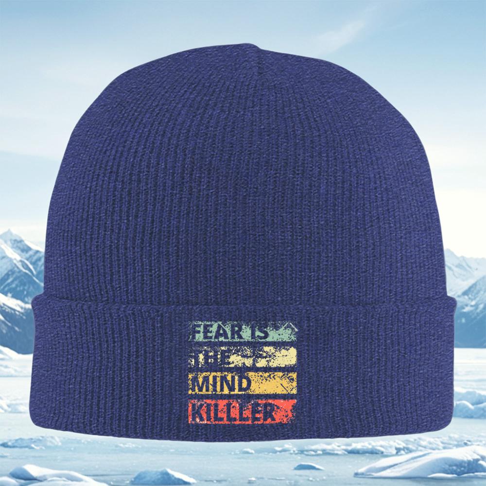 Fear Is the Mind Killer Men Women Unisex Knitted Hat Beanie Pullover Cap Winter Thermal Warm Christmas Outdoor Cycling Hiking Sk