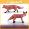 Forest Wildlife Fox Model Pvc Decorative Figurine For Kids Learning And Nature Display