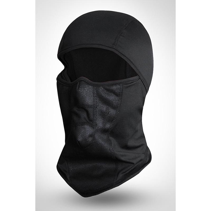 Outdoor Full Face Mask Ski Motorcycle Cycling Winter Thick Fleece Windproof Breathable Face Cover Warm Cap Hat black Free size#1