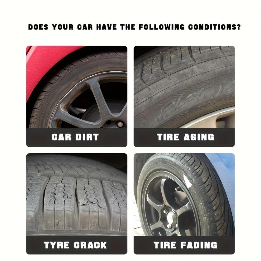 Car Tire Wax, Suitable for All Colors of Cars,brightener,long-lasting Coverage,prevents Cracking and Aging,plastic Parts Refurbishment, Scratch Repair