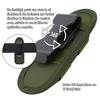 Small Duty Belt MOLLE Torch Holster, Open Top Tactical Flashlight Pouch with 360 Degree Rotation Clip for Outdoor Activities