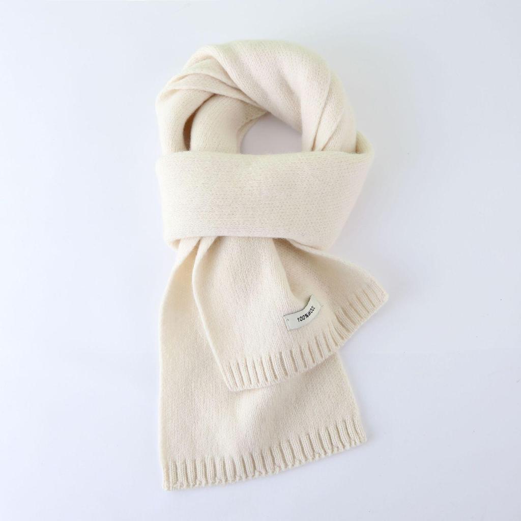 Premium Australian Merino Wool Scarf - Unisex Winter Warmth, Solid Colors