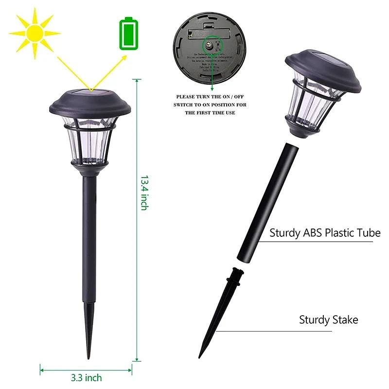 Solar Courtyard LED Ground Light Waterproof Outdoor Garden Decorative Pathway Lights for Patio Lawn Walkway Street