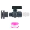 Rain Barrel Spigot Kit With 3/4 Inch PVC Ball Valves Adapters For Water Tank Garden Irrigation Accessories