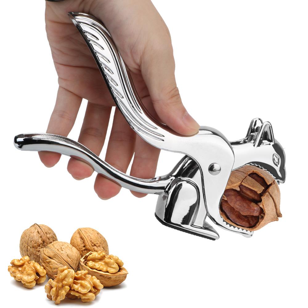 Multi-Function Sheller Opener Almond Nut Pecan Nuts Nutcracker Nut Clip Pine Pecan Hazelnut Plier Squirrel Shape Kitchen Tools Quick Walnut Cracker