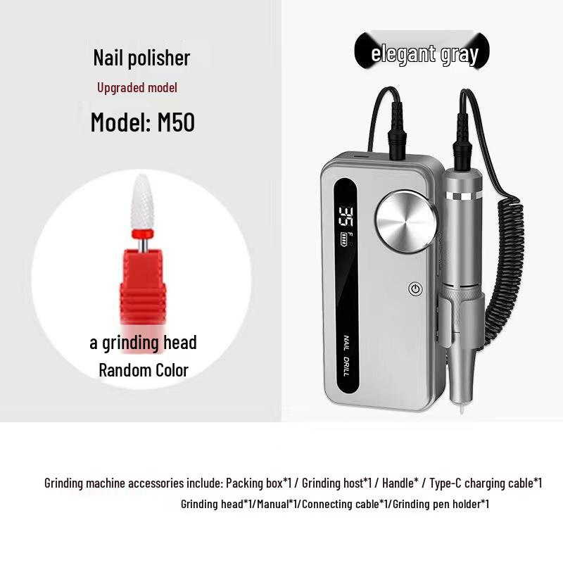 Professional M50 Rechargeable Portable Electric Nail Grinder 35,000 RPM