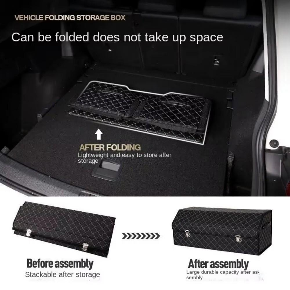 Extra Large Car Trunk Storage Box Collapsible Container Box Portable Storage Bag Auto Accessories