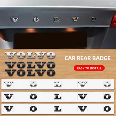 Letras de Logo 3D de ABS Pegatina de Insignia para Maletero Trasero de Coche Para Xc60 Xc90 V40 V60 S60 V50 V90 S80 C40 XC40 V70 XC70 C30 C70 T5 T6