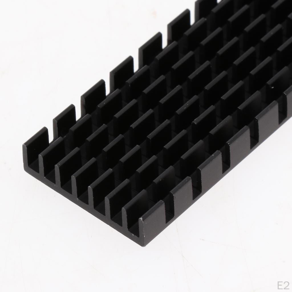 Aluminum M.2 2280 SSD Sink Cooling Fin with Thermal Pad