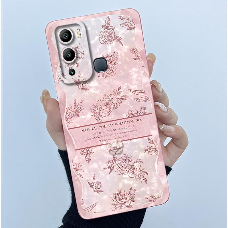 Case for Infinix Hot 12i Hot 12 Play Back Cover Butterfly Flower Soft Silicone Cases for Infinix Hot12i 12Play Hot12 Phone Funda