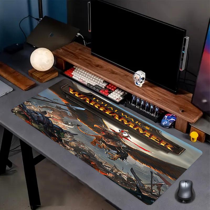 Podložka pod myš s tématem Total War, Protiskluzová gumová základna, Multifunkční kancelářská a domácí dekorace, Ideální pro personalizaci pracovního prostoru.