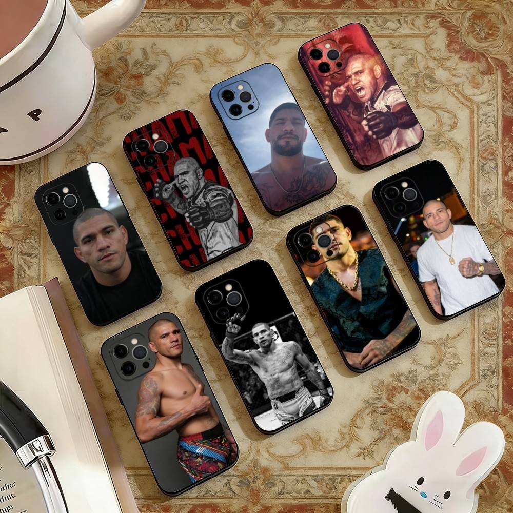 D-Fighting Pereira Alex Phone Case For iPhone 17,16,15,14,13,12,11 Plus,Pro Max,XS,Soft Silicone Black Cover