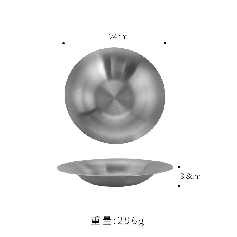 

Нержавеющая сталь толстая шляпа тарелка овощная тарелка суповая тарелка рыба с китайской квашеной капустой глубокая тарелка салатная тарелка