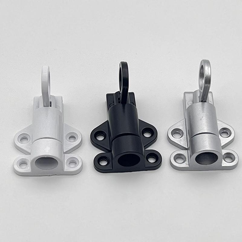 1Pcs Airplane Rebound Pin Door Bolt Latch Automatic Door Spring Bounce Lock Security Pull Ring Anti-Theft Self Closing Latch