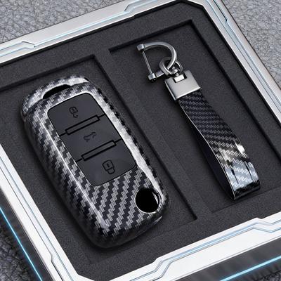 Abs Kryt na klíče od auta z uhlíkových vláken Pro Vw Volkswagen Polo Tiguan Passat B5 B6 B7 Golf 4 5 6 Mk6 Jetta Lavida Skoda Octavia Seat