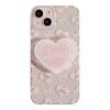 Glitter Ins Powder Love Holder for IPhone 17 Mobile Phone Case 13 Transparent for IPhone16pro Max for 11