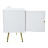 Shoes Organizer Shoe Cabinet with Storage Space, Padded Bench And Backrest, Holder Shelf Metal Handles Solid Legs