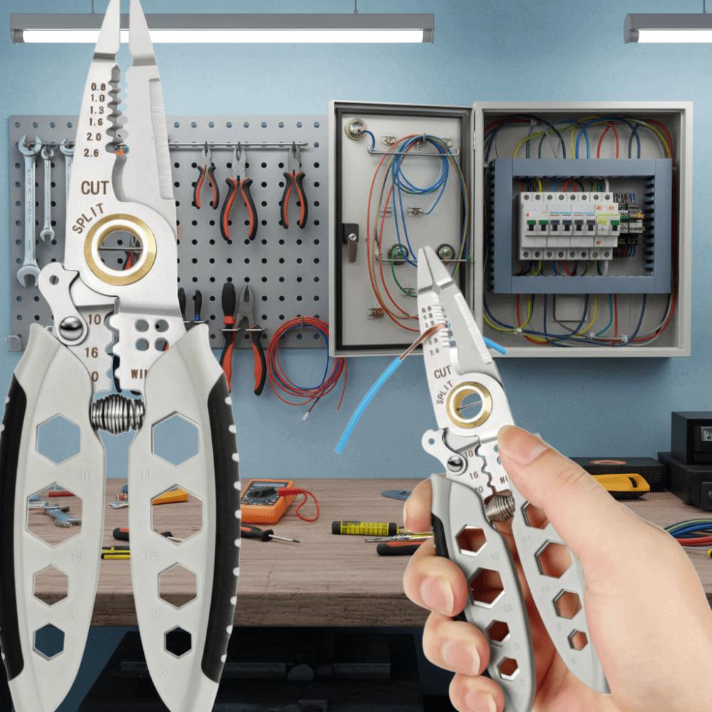 7 Inch Stripping Plier 16 in 1 Electrician Crimp Hand Tool Wire Stripper  Home