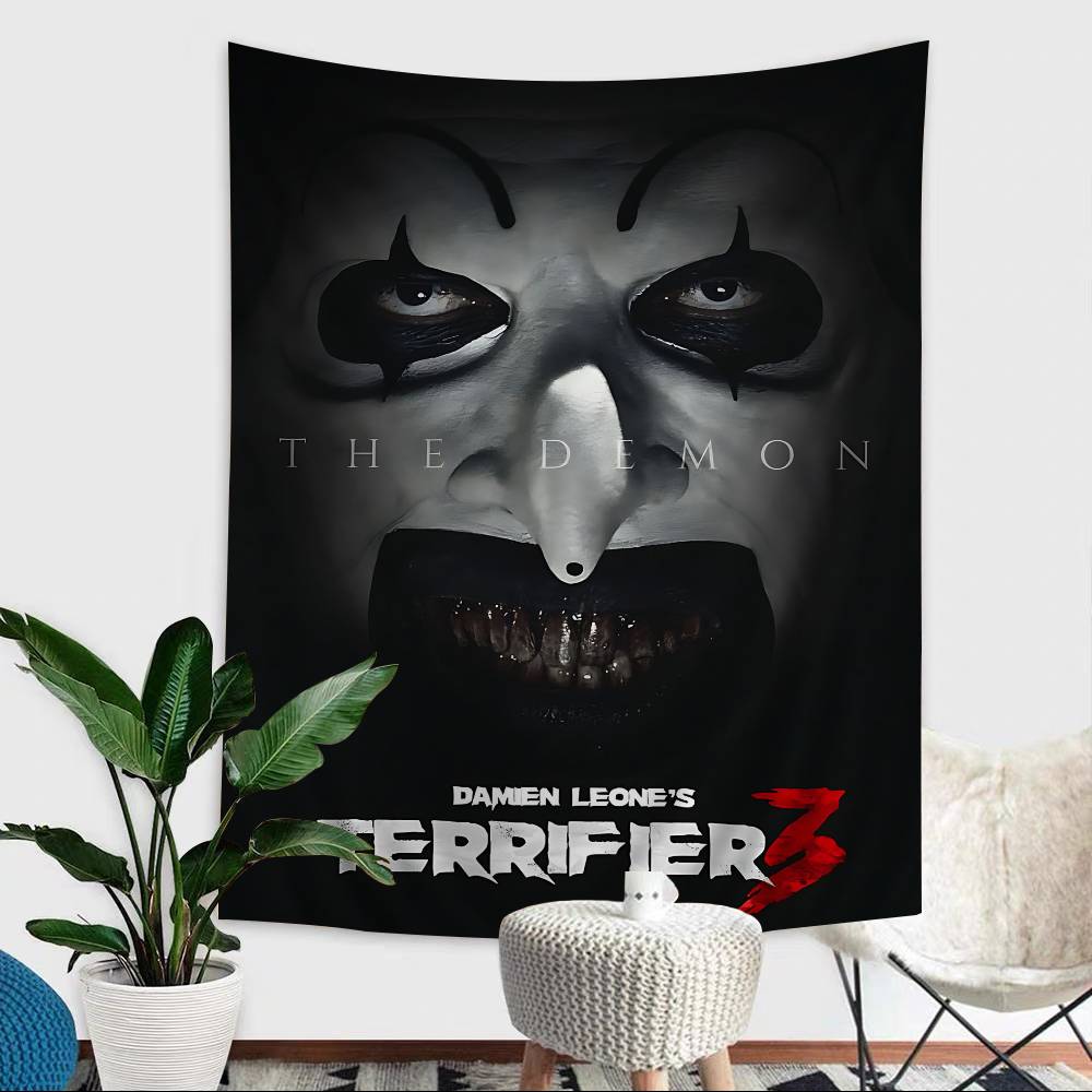 

TTerrifierFilm Funny TTerrifier Horror 2 3 3 Horror Clown Movie Printed Wall Hanging Decoration Household Decor Blanket 74x94cm(29x37in)