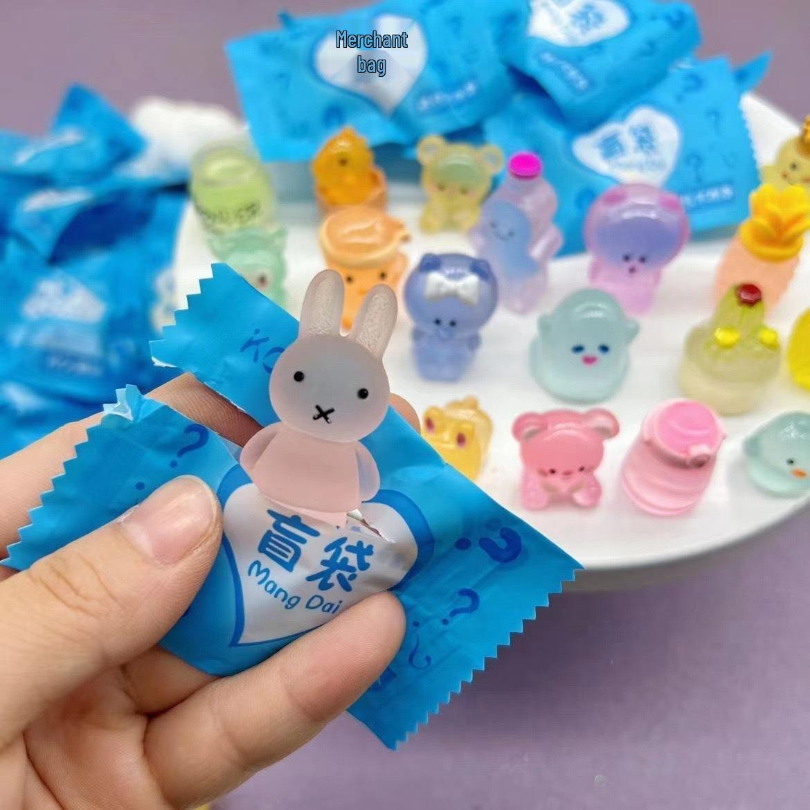 Glow-in-the-Dark Mini Animal Ornaments - Cute Resin Surprise