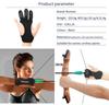 1Pc Mumian Archery Glove Breathable Sweat Adsorbed Archery Finger Glove Handmade Shooting Hunting Three Finger Glove For Outdoor