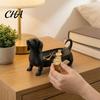 Modernes Wohndekor Tablett 3D-gedruckter Dackel Aufbewahrung für Schmuck Schlüssel Ohrringe, Kreativer Schreibtisch Eingangsbereich Organizer, Tischplatten Hundeornamente Und