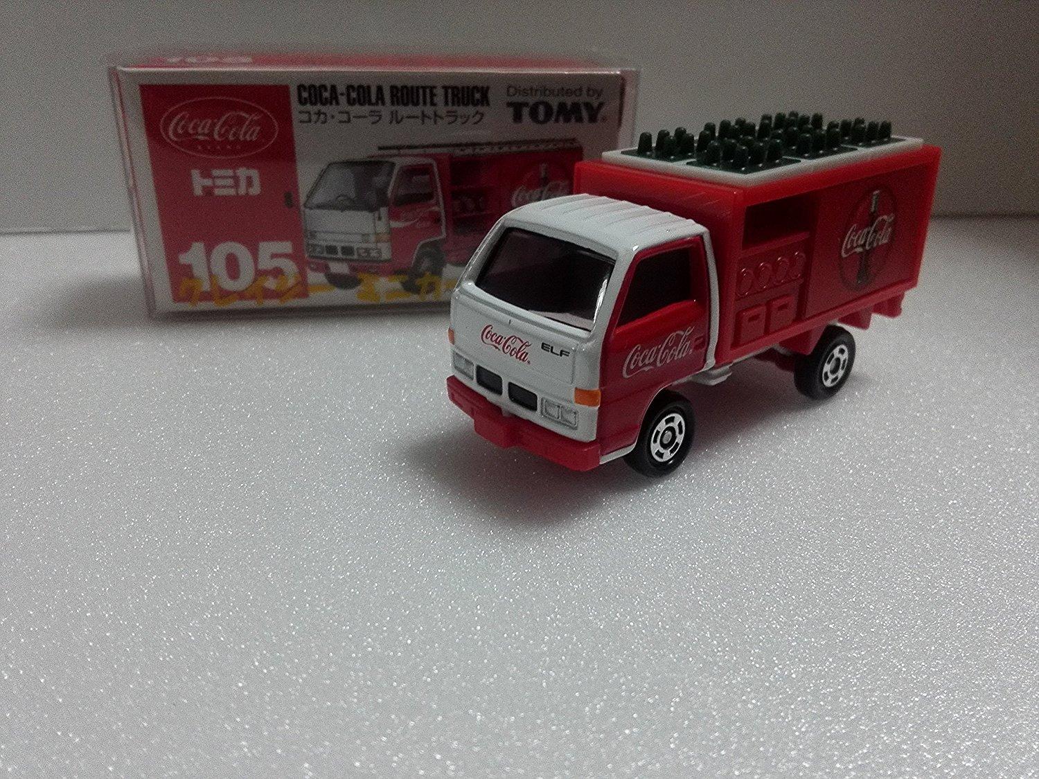 

Out of Print Tomica No. 105 Coca-Cola Route Truck Crazy Mini Car Circle with Case