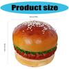 Artificial Hamburger Model Realistic PU Simulation Burger Food Decoration For Restaurant Display And Home Decoration