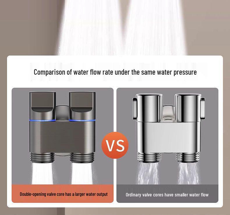 Dual Control Washing Machine High-Flow Water Splitter Valve