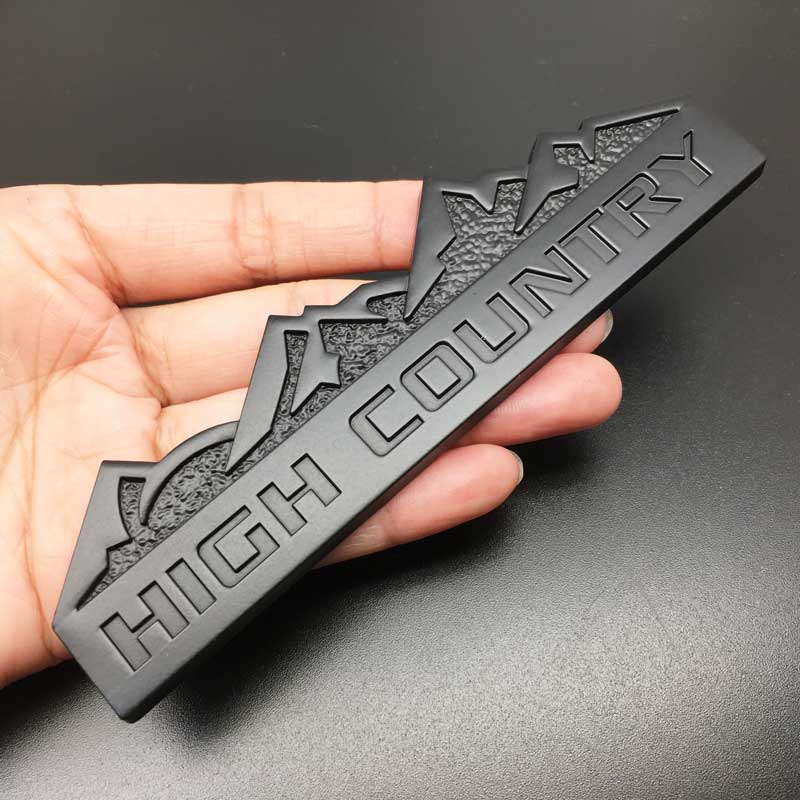 Car Styling 3D Metal HIGH COUNTRY Logo Decal sticker for  Car Trunk Emblem body accessories