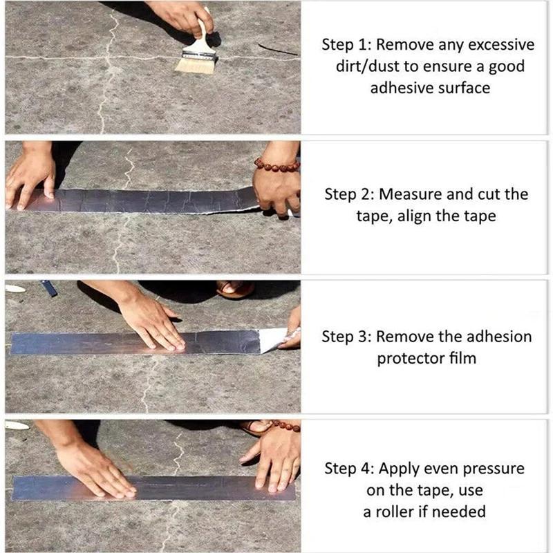 Waterproof Tape Self-adhesive Tile Roof Roof Repair Sealant Kitchen Pipe Waterproof Seal Repair Waterproof Material