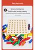 Montessori Wooden Sensory Training Toys for Early Childhood Education - Stick and Rope Insertion Set