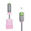 Carbide Nail Drill Bits Barrel Milling Cutter for Manicure Rhinestone Decor Grinding Head Rotary Electric Nail Files Accessory
