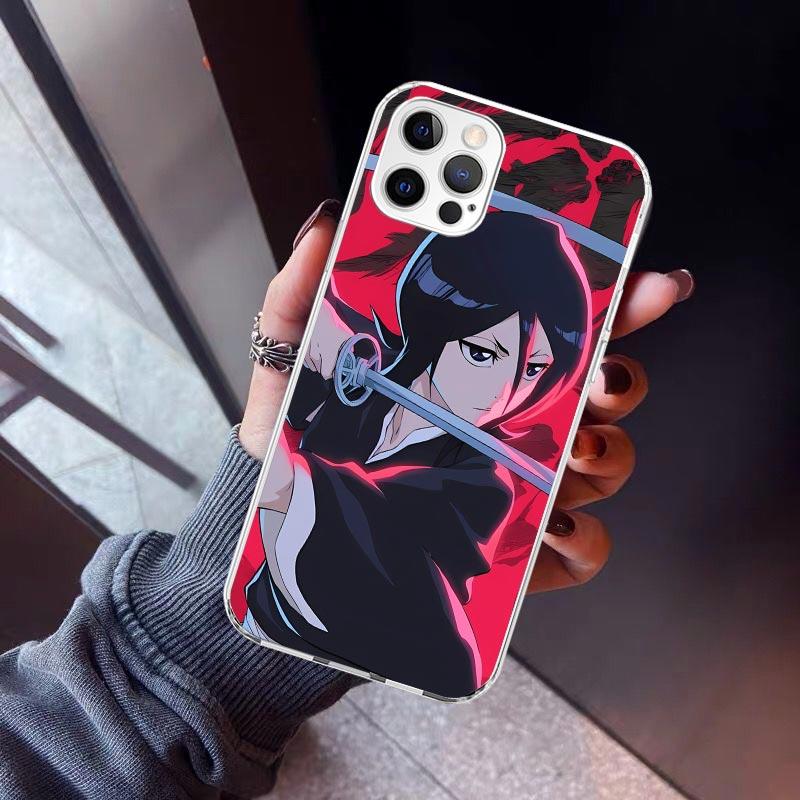 

Bleach Kuchiki Rukia Phone Case For iPhone 17 Air 11 13 Mini 14 15 Plus 16 12 Pro Max 16E SE 7 8 Pattern Soft TPU Back Cover 17 iPhone 14