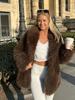 Giacca da donna in ecopelliccia Cappotto da donna in pelliccia Giacca da donna antivento e calda Stile moda Autunno e Inverno