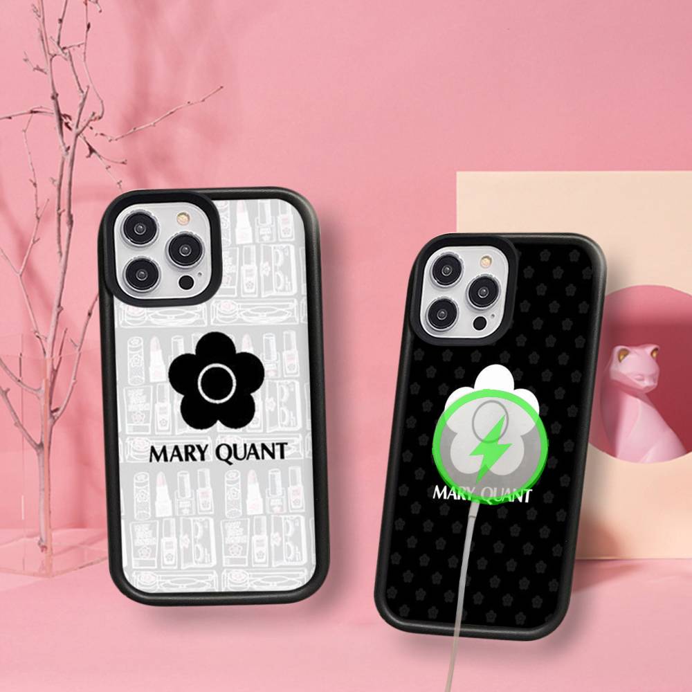 Fashion M-Mary-Q-Quants Phone Case For iPhone 17 Air 16 15 14 13 12 11 Pro Max Plus For Magsafe Wireless Charge Cover