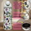 1pcs Floral Insulation Stainless Steel Thermos Bright Summer Garden Design Keeps Drinks Warm or Cold for Home and Outdoor Use