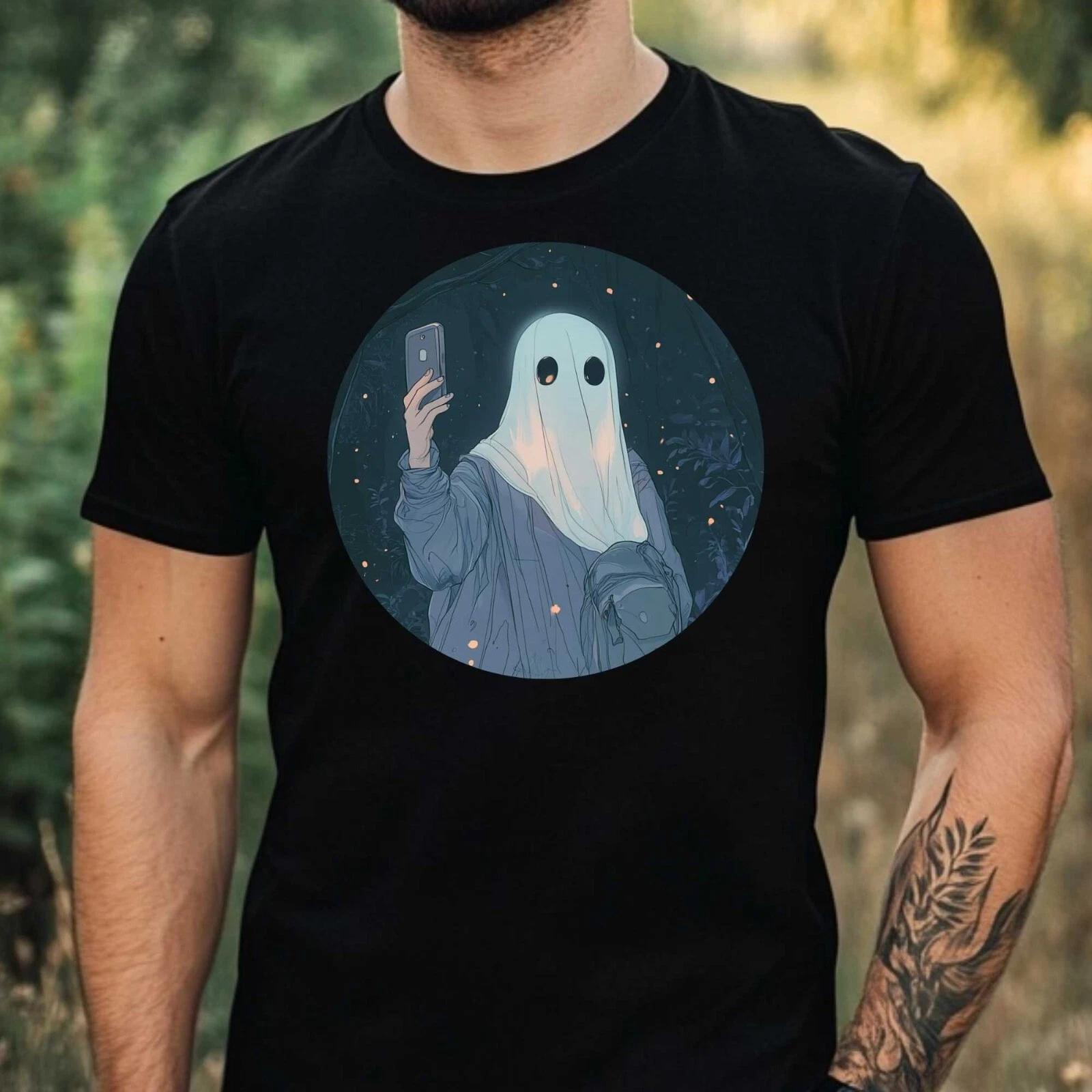 T-Shirt Herren Geister Selfie Motiv Baumwolle Größe XS bis 5XL XXL