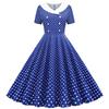IHUASU Women's Fashion Summer Spring V-Neck Short Sleeve Casual Dresses