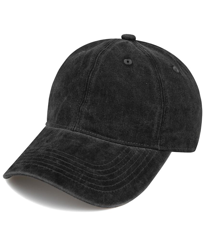Chaebteo Standard Stone-Washed Ball Cap-Charcoal