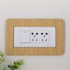Dustproof Socket Frame Cover Anti-Dirty Acrylic Wall Decor  Home Wall Renovation