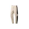 Training Series Side Color Block Striped Knit Sports Pants Men Pants Dusty-Beige AYKR041-2