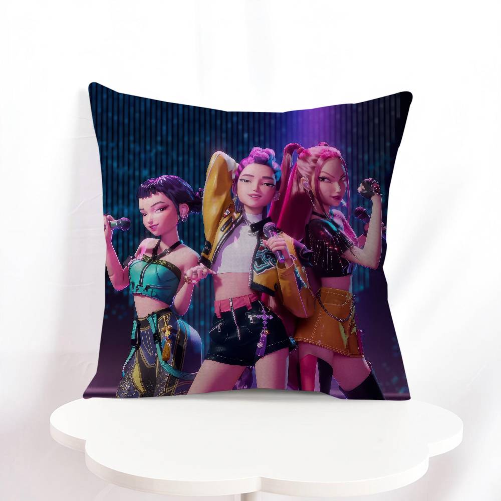 Demon Hunters Personalized Pillow Cover Kids Bedroom Wild Party Decor Pillowcase Kid Birthday Shower Gift