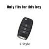AHE1 3 Buttons Car Key Case Flip Remote Control Protector Cover Fob for Kia Rio Optima Sportage Sorento Soul Ceed Cerato Forte Seltos