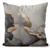 Nordic Marble Pattern Gold Edge Printed Peach Skin Pillow Cover Watercolor Ink Pattern Home Bedroom Pillow Cushion Cover