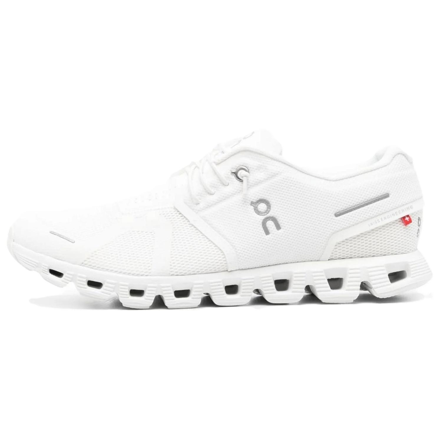 

On Cloud 5 Slip Resistant Abrasion Resistant Low top Running Shoes Men s White 5998918 40