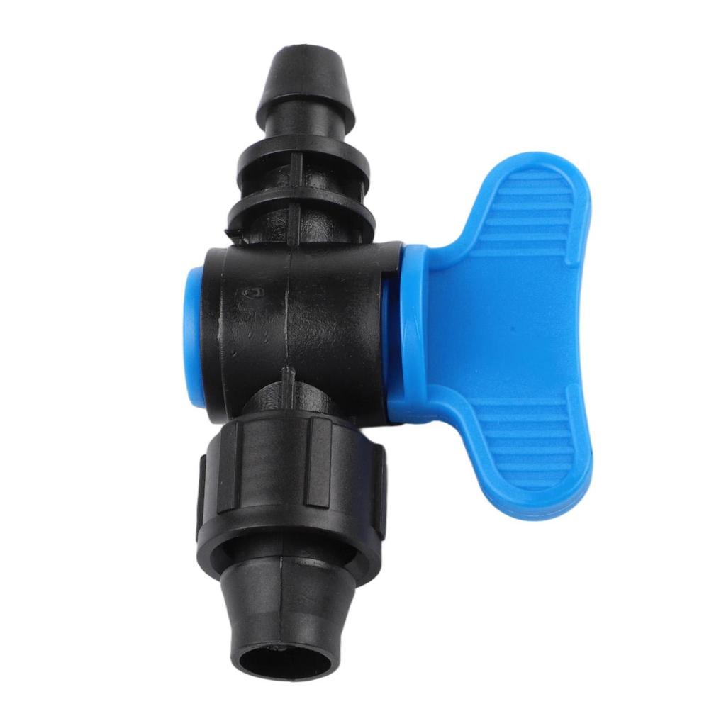 3pcs 16mm Ball Valve Pipe Connectors Nut Lock Connector for Drip Hose Irrigation System Ensures Consistent Flow
