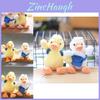 Adorable Cute Duck Plush Keychain Soft Stuffed Animal Toy With Glasses For Bags